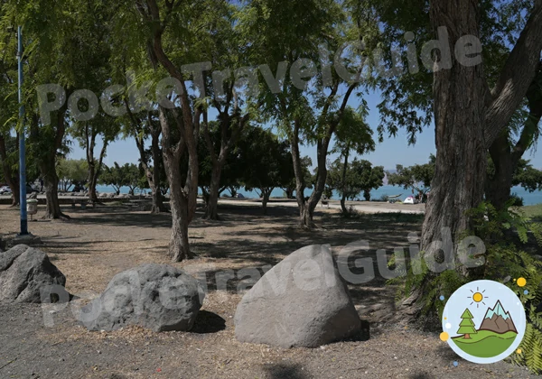 Sea of Galilee Camping Beaches - The Ultimate Map 2024 Kursi beach campsite - PockeTravelGuide
